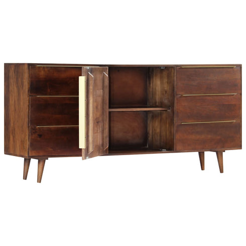 Robinson - Sideboard with 6 Drawers 1750 x 400 x 820 mm Solid Mango Wood